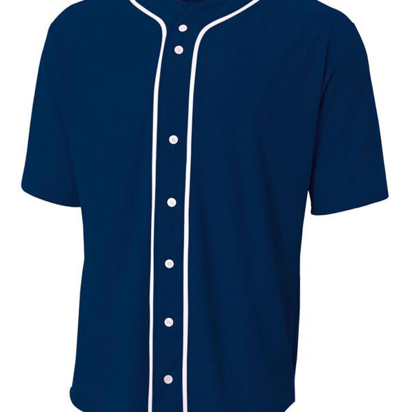 Short Sleeve Full Button Baseball Top Thumbnail